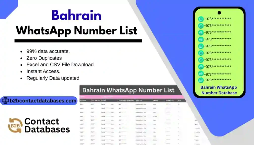 Bahrain WhatsApp Number List