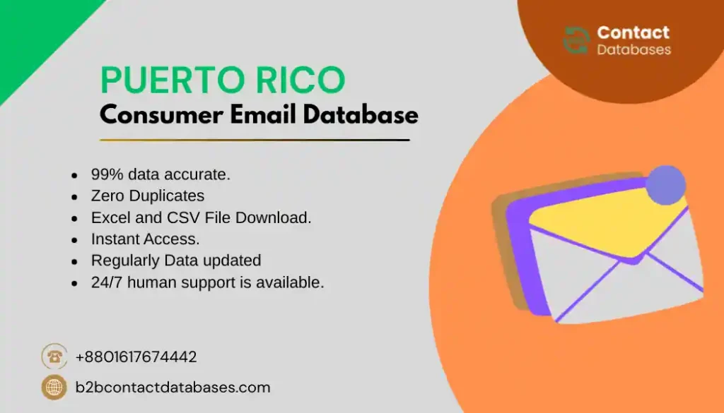 Puerto Rico Consumer Email Database