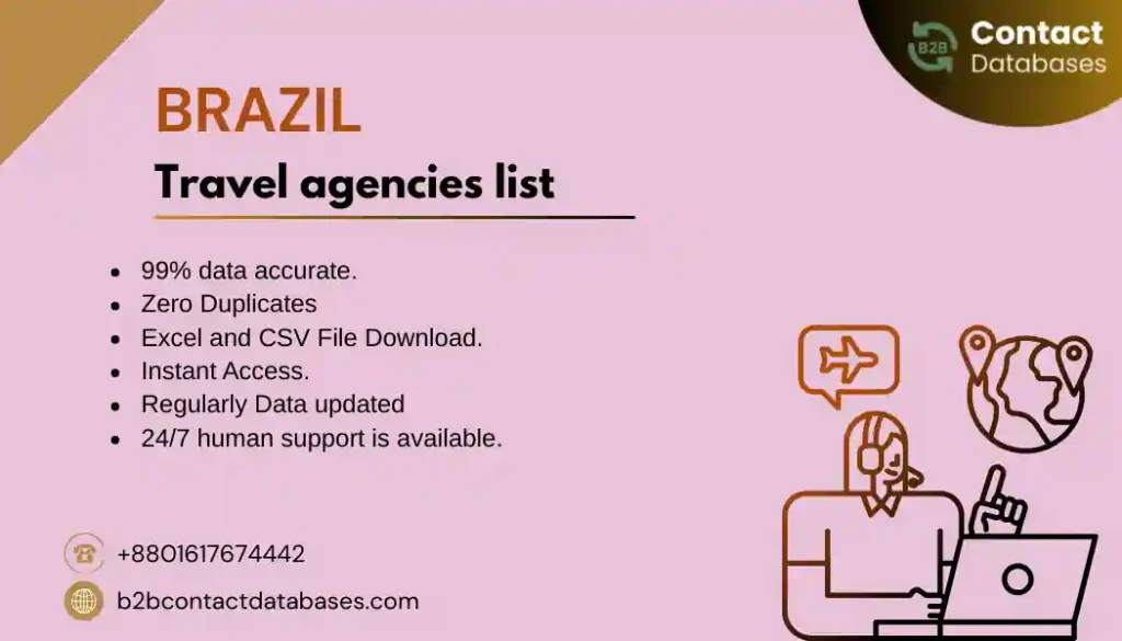 Travel agencies listed for Brazil
