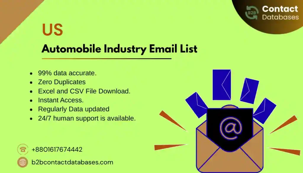 US Automobile Industry Email List