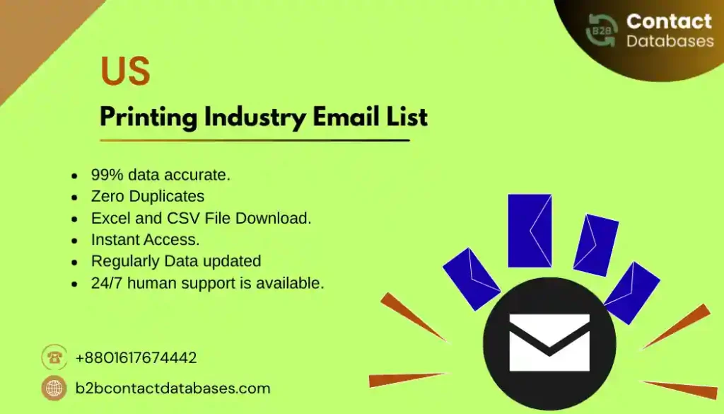 US Printing Industry Email List
