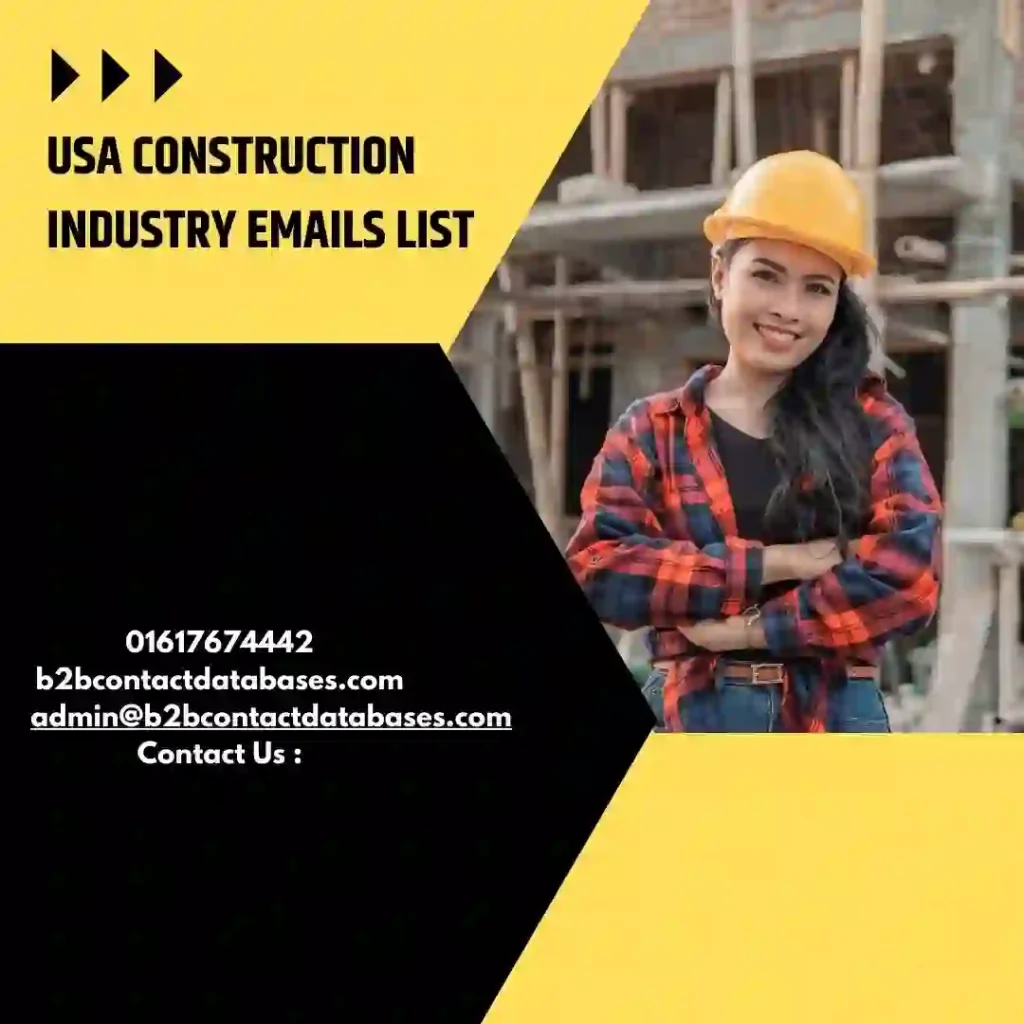 USA Construction Industry Emails List